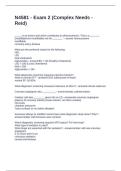 N4581 - Exam 2 &lpar;Complex Needs - Reid&rpar; Questions and Answers 2025