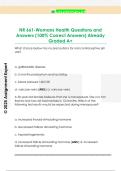 NR 661-Womans Health Questions and  Answers &lpar;100&percnt; Correct Answers&rpar; Already  Graded A&plus;