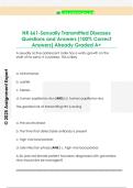 NR 661-Sexually Transmitted Diseases  Questions and Answers &lpar;100&percnt; Correct  Answers&rpar; Already Graded A&plus;