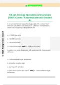 NR 661-Urology Questions and Answers  &lpar;100&percnt; Correct Answers&rpar; Already Graded  A&plus; 