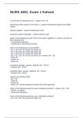 NURS 4581&period; Exam 1 Kahoot Questions and Answers 