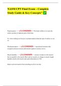 NASM CPT Final Exam &ndash; Complete Study Guide & Key Concepts&rdquo;