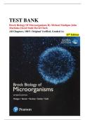 Brock Biology of Microorganisms &ndash; 15th Edition &lpar;Madigan&comma; Martinko&comma; Stahl & Clark&rpar; &vert; Complete Test Bank and Solution Manual