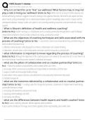 HWC Exam 1 review Exam Questions and Answers 100&percnt; Pass &vert;Already Graded A&plus;&vert; Verified and Updated &vert;Actual 2025&sol;2026 Cheat Sheet