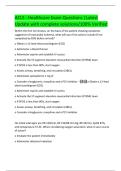 ACLS - Healthcare Exam Questions &vert;Latest  Update with complete solutions&sol;100&percnt; Verified 
