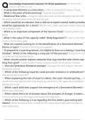 Knowledge Assessment Lessons 15-18 &lpar;52 questions&rpar; Exam Questions and Answers 100&percnt; Pass &vert;Already Graded A&plus;&vert; Verified and Updated &vert;Actual 2025&sol;2026 Cheat Sheet