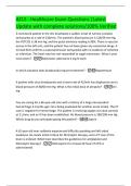 ACLS - Healthcare Exam Questions &vert;Latest  Update with complete solutions&sol;100&percnt; Verified 