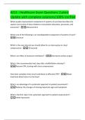 ACLS - Healthcare Exam Questions &vert;Latest Update with complete solutions&sol;100&percnt; Verified