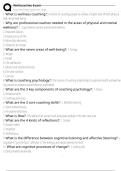 Wellcoaches Exam  Exam Questions and Answers 100&percnt; Pass &vert;Already Graded A&plus;&vert; Verified and Updated &vert;Actual 2025&sol;2026 Cheat Sheet