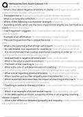 Wellcoaches Cert&period; Exam- Lessons 1-5 Exam Questions and Answers 100&percnt; Pass &vert;Already Graded A&plus;&vert; Verified and Updated &vert;Actual 2025&sol;2026 Cheat Sheet