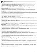 Wellcoaches Exam Exam Questions and Answers 100&percnt; Pass &vert;Already Graded A&plus;&vert; Verified and Updated &vert;Actual 2025&sol;2026 Cheat Sheet