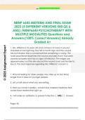 NRNP 6645 MIDTERM AND FINAL EXAM  2023 &lpar;5 DIFFERENT VERSIONS 500 QS &  ANS&rpar; &sol;NRNP6645 PSYCHOTHERAPY WITH  MULTIPLE MODALITIES Questions and  Answers &lpar;100&percnt; Correct Answers&rpar; Already  Graded A&plus;