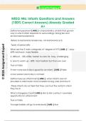 NRSG 446&colon; Infants Questions and Answers  &lpar;100&percnt; Correct Answers&rpar; Already Graded  A&plus;