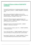 Fitzgerald Pharm midterm EXAM WITH ANSWERS