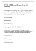NURS 6010 Exam -2 questions with answers