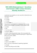 NSG 3500 &lpar;Maternal&rpar; Exam 1 Questions  and Answers &lpar;100&percnt; Correct Answers&rpar;  Already Graded A&plus; 