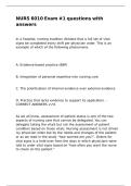 NURS 6010 Exam -1 questions with answers