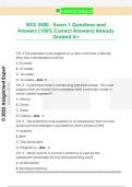 NSG 3500 - Exam 1 Questions and  Answers &lpar;100&percnt; Correct Answers&rpar; Already  Graded A&plus; 