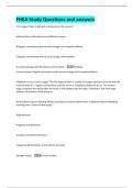 FHEA Study Questions and answers 