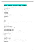 FHEA - Exam 2 Questions and answers 