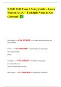 NAMS 1100 Exam 1 Study Guide &ndash; Laura Weaver &lpar;UGA&rpar; &ndash; Complete Notes & Key Concepts&rdquo;