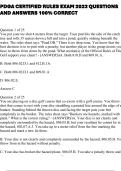 PDGA Certified Rules Exam 2023 Questions and Answers 100&percnt; Correct