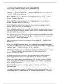 KHP 350 QUESTIONS AND ANSWERS