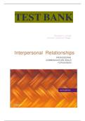 Test Bank for Interpersonal Relationships&colon; Professional Communication Skills for Nurses 6th Edition by Elizabeth C&period; Arnold & Kathleen Underman Boggs &lpar;ISBN-13&colon; 978-1437709445&rpar; &vert; Latest 2025&sol;2026 Verified Update