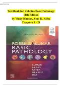 Test Bank for Robbins Basic Pathology   11th Edition   by Vinay Kumar&comma; Abul K&period; Abba &vert;&vert;ISBN&colon;9780323790185