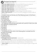 Mortgage Loan Originator Exam Questions and Answers 100&percnt; Pass &vert;Already Graded A&plus;&vert; Verified and Updated &vert;Actual 2025&sol;2026 Cheat Sheet