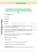NU 189 Exam 4 Questions and Answers  &lpar;100&percnt; Correct Answers&rpar; Already Graded  A&plus;