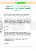 NU 518 Exame 2 Study Questions and  Answers &lpar;100&percnt; Correct Answers&rpar; Already  Graded A&plus;