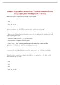 ISM 4402 Chapter 8 Final Review Exam &vert; Questions with 100&percnt; Correct Answers 2025&sol;2026 UPDATE &vert; Verified Solutions