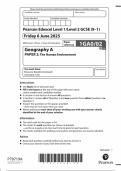2025 Pearson Edexcel GCSE Geography A Paper 2 &lpar;1GAO&sol;02&rpar;
