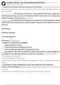 Florida Dental Law and Jurisprudence Exam Questions with Correct Answers New Update &lpar;Verified A&plus; Pass&rpar; 