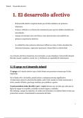 El desarrollo afectivo