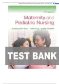 Test Bank For Maternity and Pediatric Nursing&comma; 5th Edition By Susan Ricci Theresa Kyle Susan Carman All Chapters LATEST UPDATE 2025&period;