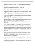 DOULA MODULE 1 UNIT 2 QUESTIONS & ANSWERS