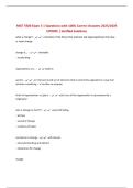 MGT 5500 Exam 3 &vert; Questions with 100&percnt; Correct Answers 2025&sol;2026 UPDATE &vert; Verified Solutions