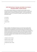 MGT 5500 Final Exam &vert; Questions with 100&percnt; Correct Answers 2025&sol;2026 UPDATE &vert; Verified Solutions