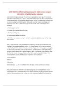 BUNDLE FOR MGT 5500 EXAM  &vert; Questions with CORRECT Answers 2025&sol;2026 UPDATE &vert; Verified Solutions
