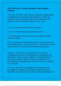 NUR 304 Exam 1 Practice Questions With Complete Solutions