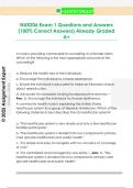 NUR206 Exam 1 Questions and Answers  &lpar;100&percnt; Correct Answers&rpar; Already Graded  A&plus; 