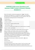 NUR3503 Child exam Questions and  Answers &lpar;100&percnt; Correct Answers&rpar; Already  Graded A&plus;