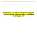 TEST BANK FOR Lewis's Medical-Surgical Nursing&colon; Assessment and Management of Clinical Problems&comma; Single Volume 12th Edition by Mariann M&period; Harding&comma; Jeffrey Kwong&comma; Debra Hagler & Courtney Reinisch &comma; ISBN&colon; 9780323789615 &vert;Chapter 1-69&vert; Guide A&plus;