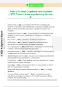 NURS 537 Final Questions and Answers  &lpar;100&percnt; Correct Answers&rpar; Already Graded  A&plus;