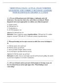 NR509 FINAL EXAM &sol; ACTUAL EXAM VERIFIED  QUESTIONS AND CORRECT DETAILED ANSWERS  WITH RATIONALES GRADED A&plus; LATEST