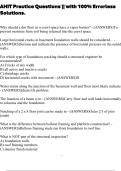 AHIT Practice Questions &vert;&vert; with 100&percnt; Errorless Solutions&period;
