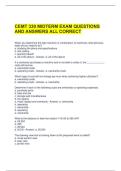 CEMT 330 MIDTERM EXAM QUESTIONS AND ANSWERS ALL CORRECT 