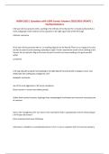 MSRA 2025 &vert; Questions with 100&percnt; Correct Answers 2025&sol;2026 UPDATE &vert; Verified Solutions